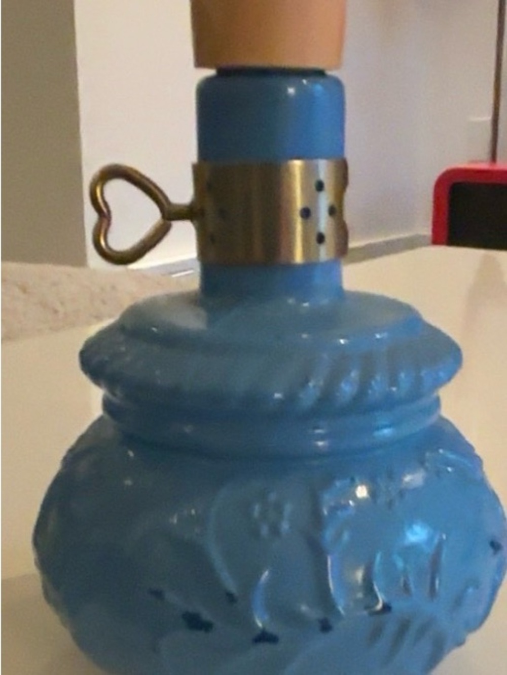 Vintage Avon “Courting Lamp” empty bottle of classic Field Flowers cologne